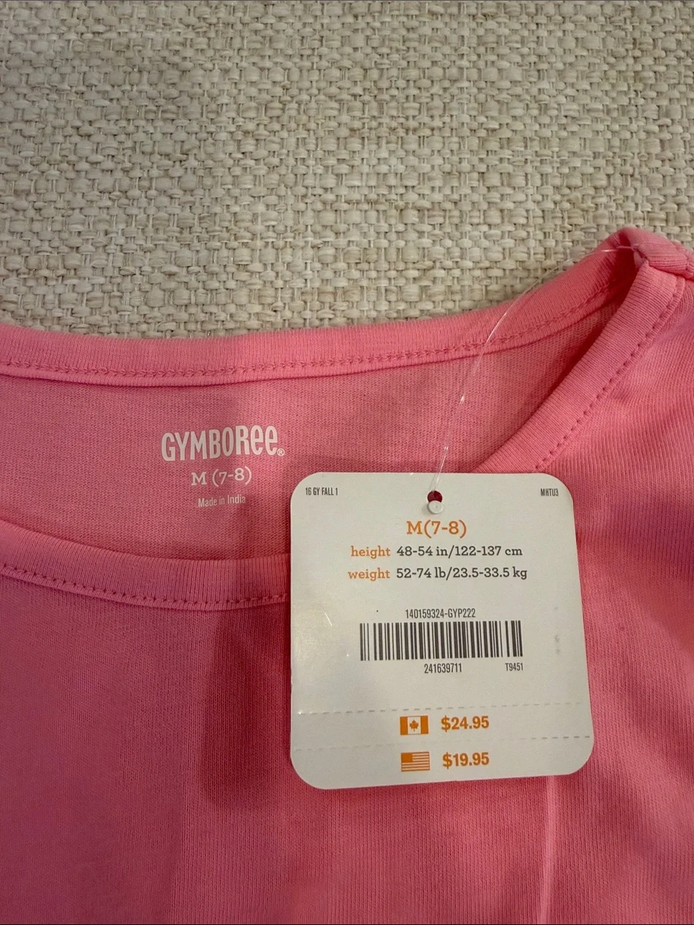 Gymboree Pink Long Sleeve Tee with Sparkly Graphic!